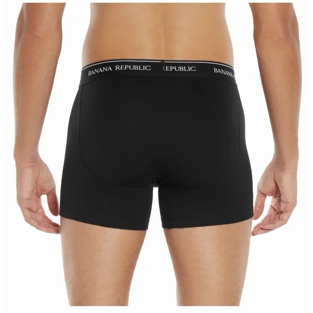 Banana Republic Mens 3 Pack Boxer Briefs Black Size XL New In Box NIB Underwear